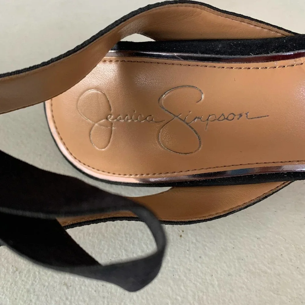 Jessica Simpson Perinna Pointed-toe Stiletto Heel Ankle Strap Pumps Women US 10M - Picture 9 of 9